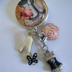 Corset Key Ring,,Purse Charms